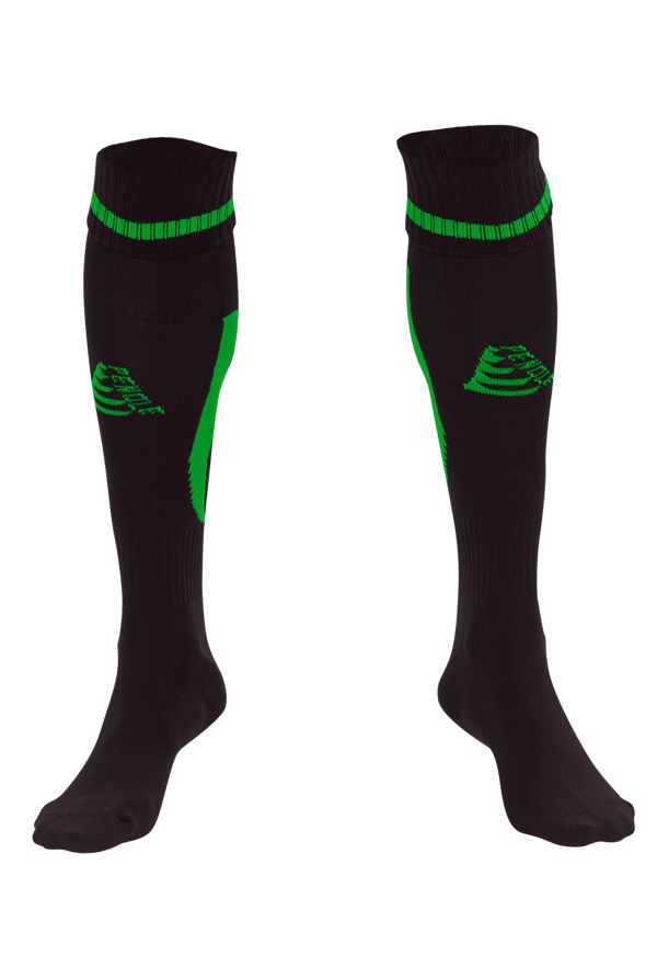 Sabre Black/Green Socks | Football Kit | Pendle Sportswear