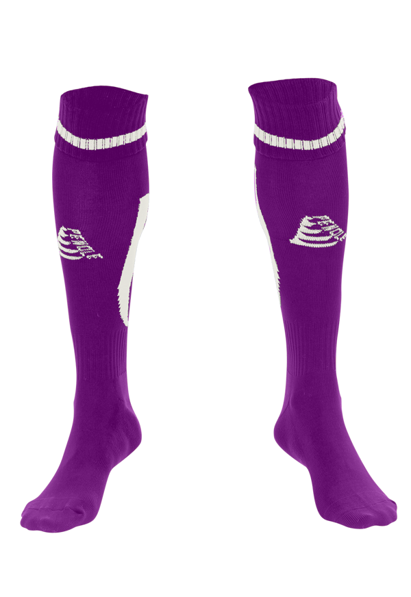 Sabre Purple/White Socks | Football Kit | Pendle Sportswear
