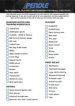 Players & Managers Checklist