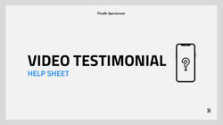 Video Testimonial Helpsheet