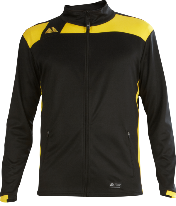 Malmo Tracksuit Black/Yellow Football Tracksuits Pendle Sportswear