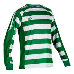 green and white football kit