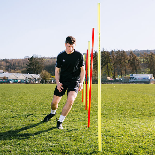 12 Slalom Poles With Bag Football Equipment Pendle Sportswear