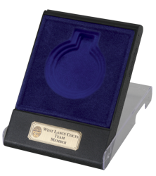 Blue Flip Top Transparent Medal Box (Box Only)